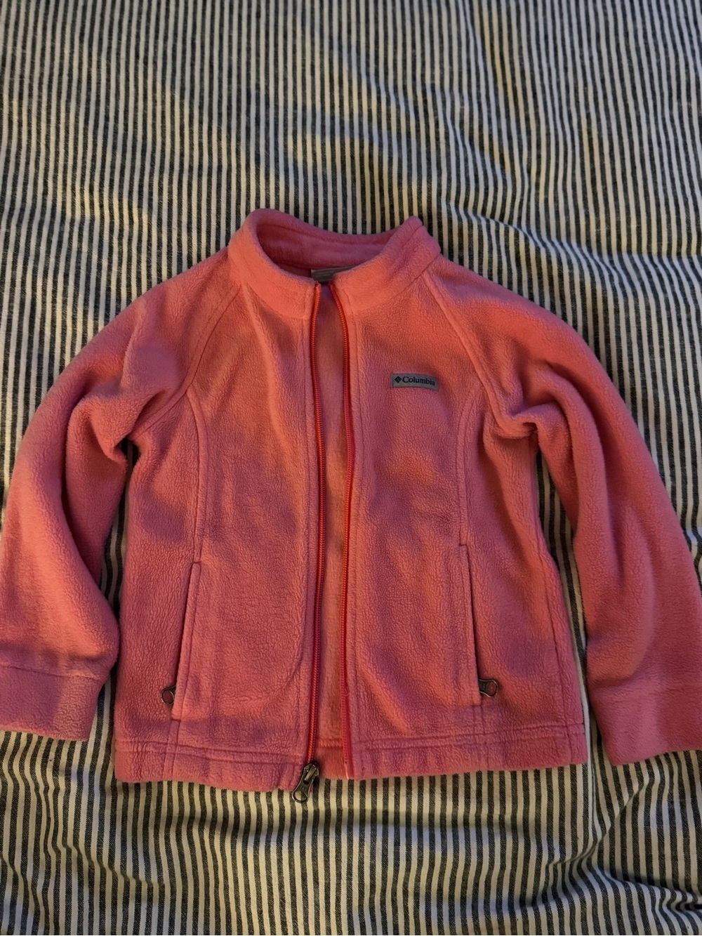 Columbia Pink Girls' Full-Zip Fleece Jacket